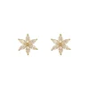 Ohrstecker "Blume" Gold 585 Zirkonia