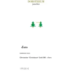 Ohrstecker "Christbaum" Gold 585