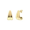 Ohrstecker "DUO DROP" Stahl vergoldet