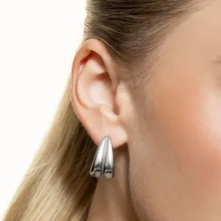 Ohrstecker "DUO DROP" Stahl
