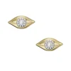 Ohrstecker "Evil Eye" Silber 925 Zirkonia vergoldet