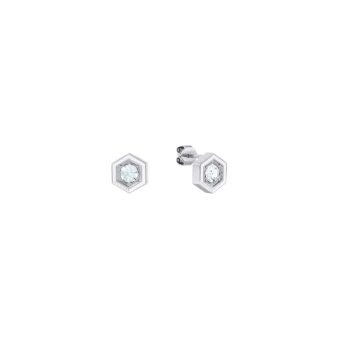 Ohrstecker "GEOMETRIC" Stahl Imitationssteine