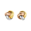 Ohrstecker Gold 585 tricolor