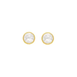 Ohrstecker Gold 585 Zirkonia d'oro