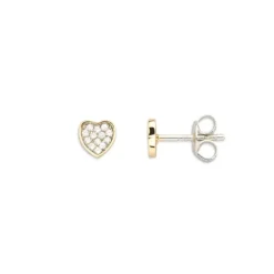 Ohrstecker "Heart" Silber 925 Zirkonia