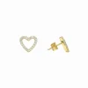 Ohrstecker "Herz" Gold 585 Zirkonia