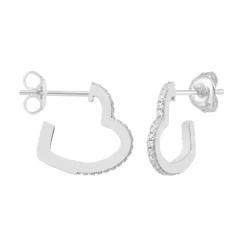 Ohrstecker "Herz" Silber 925 Zirkonia