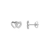 Ohrstecker "Herzen" Silber 925 Zirkonia