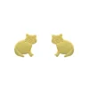 Ohrstecker "Katze" Gold 585
