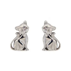 Ohrstecker "Katze" Silber 925