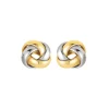 Ohrstecker "Knoten" Gold 585 bicolor