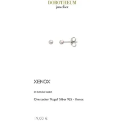 Ohrstecker "Kugel" Silber 925