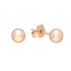 Ohrstecker "Kugel" Silber 925 ros&eacute; vergoldet