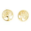 Ohrstecker "Lebensbaum" Gold 585