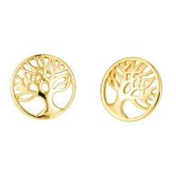 Ohrstecker "Lebensbaum" Gold 585