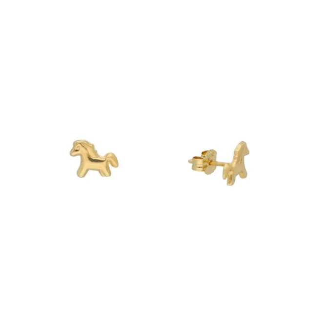 Ohrstecker "Pferd" Gold 585