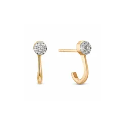 Ohrstecker Ros&eacute;gold 585 "Soft Peach" Brillanten 0,14 ct.