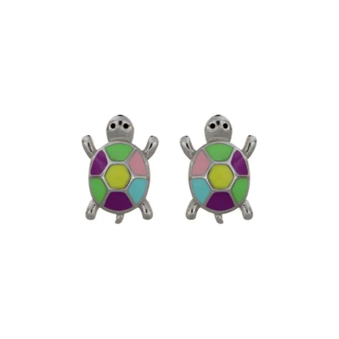 Ohrstecker "Schildkröte" Silber 925