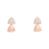 Ohrstecker Silber 925 ros&eacute; vergoldet Zirkonia