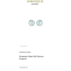 Ohrstecker Silber 925 Zirkonia
