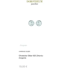 Ohrstecker Silber 925 Zirkonia