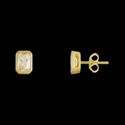 Ohrstecker Silber 925 Zirkonia vergoldet