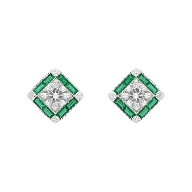 Ohrstecker Silber 925 Zirkonia Imitationssteine