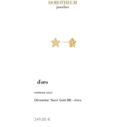 Ohrstecker "Stern" Gold 585