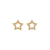 Ohrstecker "Stern" Gold 585 Zirkonia