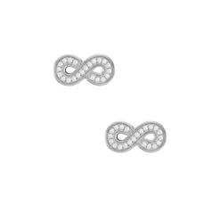 Ohrstecker "Unendlichkeit" Silber 925 Zirkonia