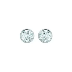 Ohrstecker Wei&szlig;gold 585 Zirkonia
