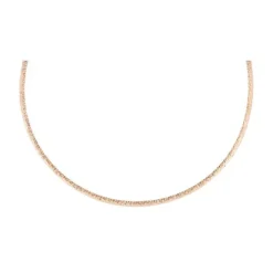 Omegacollier Silber 925 ros&eacute; vergoldet 3,0mm