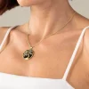 Onxy Collier "Lebensbaum" Silber 925 vergoldet Farbsteine Zirkonia