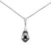 Onyx Collier "Jugendstil" Silber 925