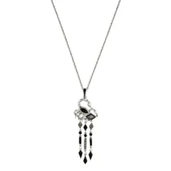 Onyx Markasit Collier "Skorpion" Silber 925