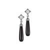 Onyx Ohrringe "Art D&eacute;co" Silber 925