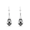 Onyx Ohrringe "Jugendstil" Silber 925