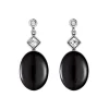 Onyx Ohrringe Silber 925