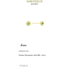 Peridot Ohrstecker Gold 585