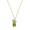 Peridot Topas Brillant Anh&auml;nger Gold 585