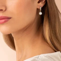 Perlen Anh&auml;nger f&uuml;r Mini Creolen Gold 585