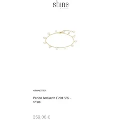 Perlen Armkette Gold 585