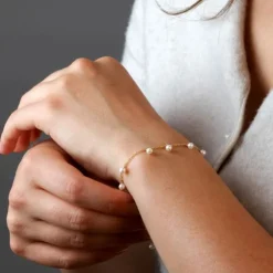 Perlen Armkette Gold 585