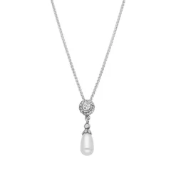 Perlen Collier "Art D&eacute;co" Silber 925