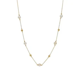 Perlen Collier Gold 585
