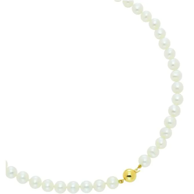 Perlen Collier Gold 585