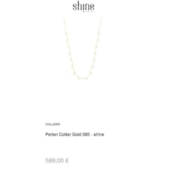 Perlen Collier Gold 585
