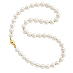 Perlen Collier Gold 585