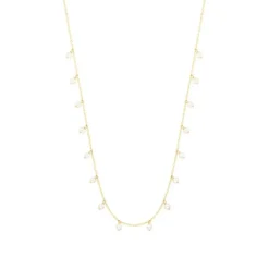 Perlen Collier Gold 585
