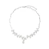 Perlen Collier Silber 925 Zirkonia